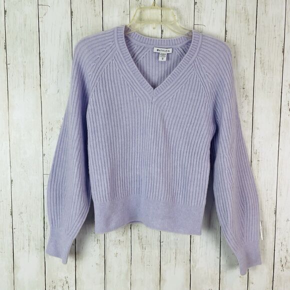 Athleta Layover V-Neck Merino Wool Sweater Women’s XS Soft Stretch Light… - Picture 1 of 10